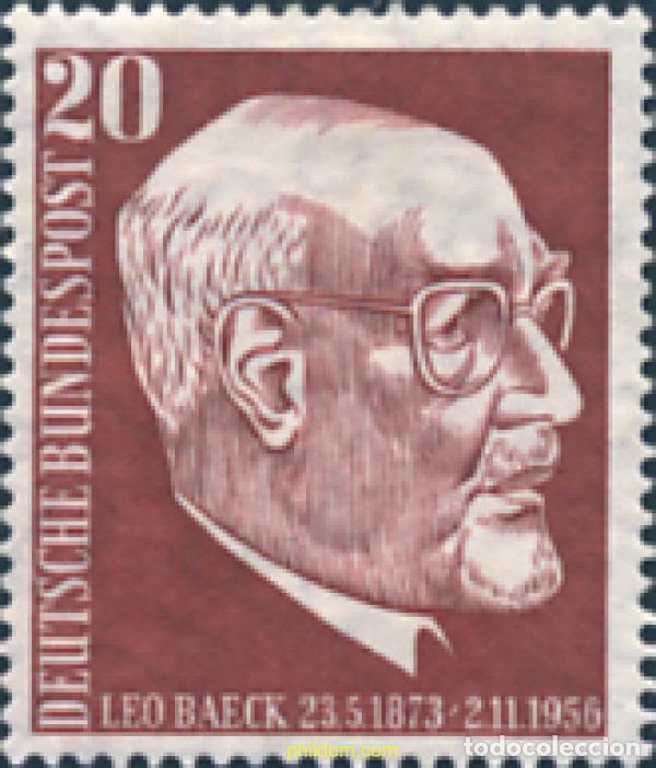 Briefmarken: 150050 MNH ALEMANIA FEDERAL 1957 ANIVERSARIO DE LA MUERTE DE LEO BAECK