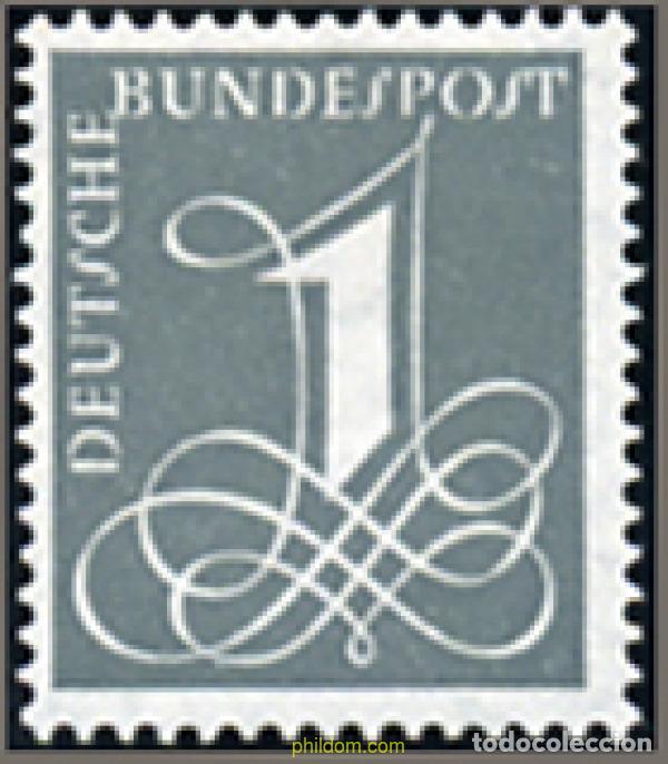 Briefmarken: 150054 MNH ALEMANIA FEDERAL 1958 CIFRA