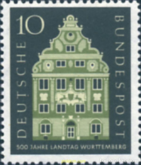 Briefmarken: 150051 HINGED ALEMANIA FEDERAL 1957 5 CENTENARIO DE LA DIETA DE W&Uuml;RTTEMBERG
