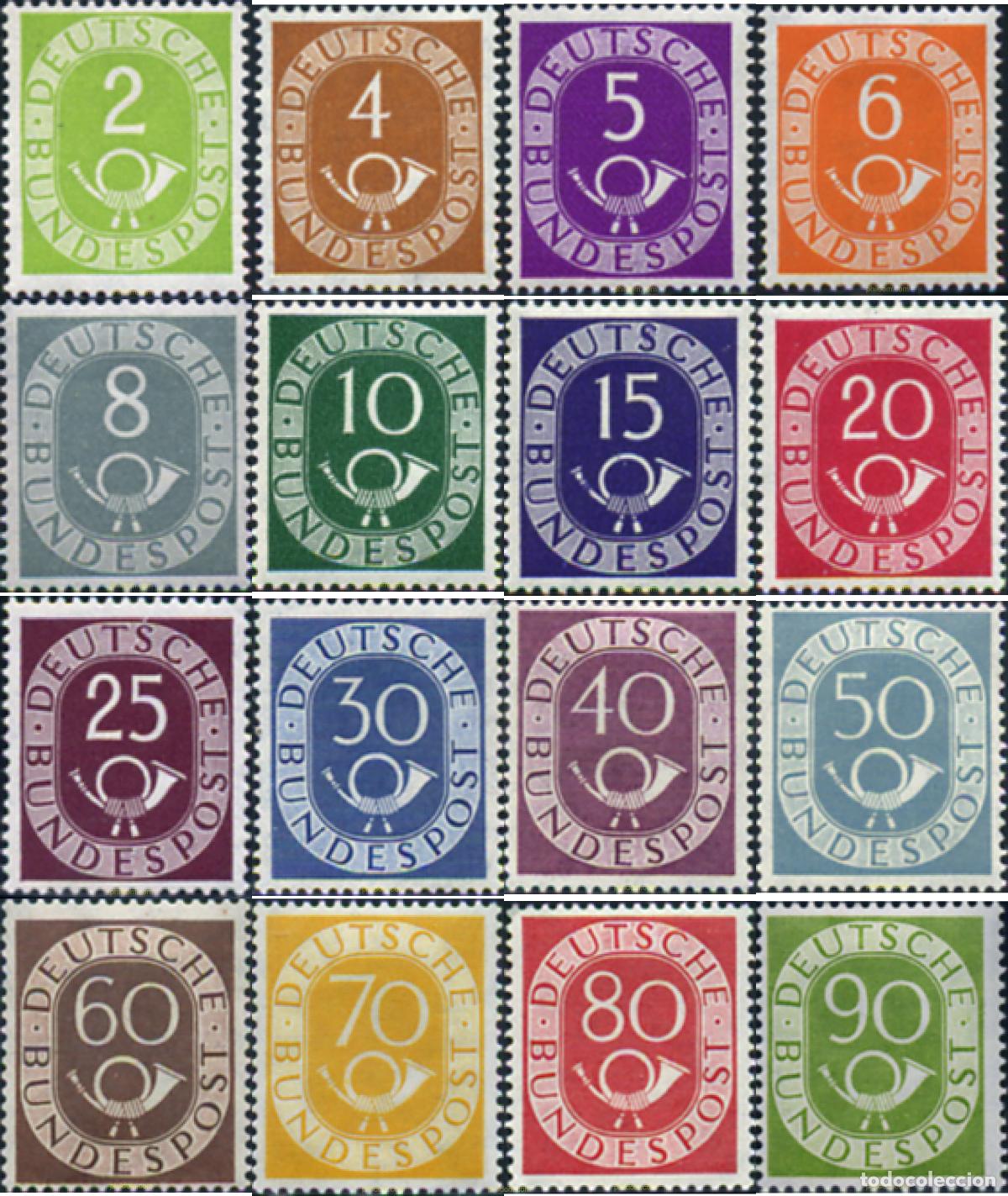 Briefmarken: 149992 MNH ALEMANIA FEDERAL 1951 CUERNO POSTAL