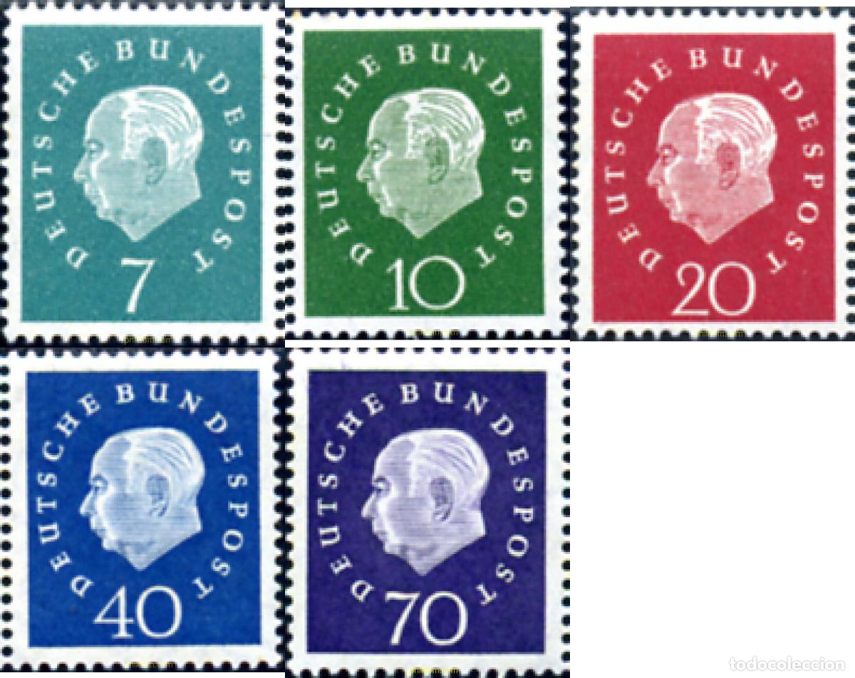 Sellos: 150060 MNH ALEMANIA FEDERAL 1959 PRESIDENTE THEODOR HEUSS