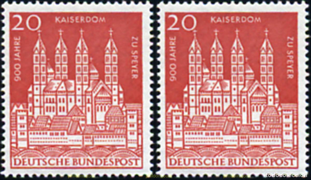 Sellos: 311117 HINGED ALEMANIA FEDERAL 1961 9 CENTENARIO DE LA CATEDRAL DE SPEYER