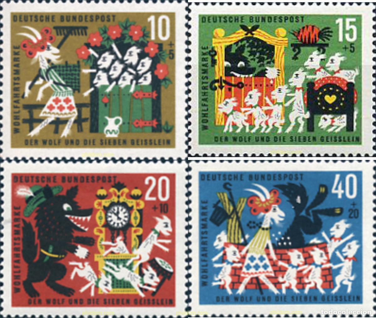 Sellos: 150096 MNH ALEMANIA FEDERAL 1963 CUENTO DE LOS HERMANOS GRIMM