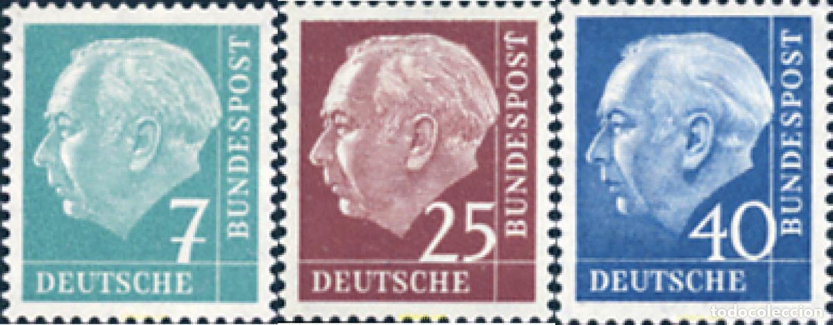 Sellos: 249397 MNH ALEMANIA FEDERAL 1954 PRESIDENTE THEODOR HEUSS