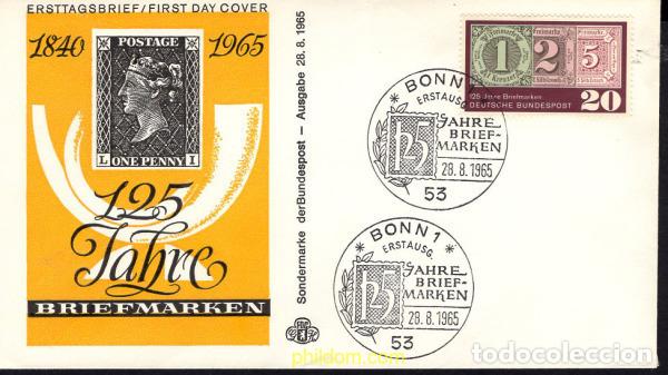 Sellos: 678218 MNH ALEMANIA FEDERAL 1965 125 ANIVERSARIO DEL SELLO