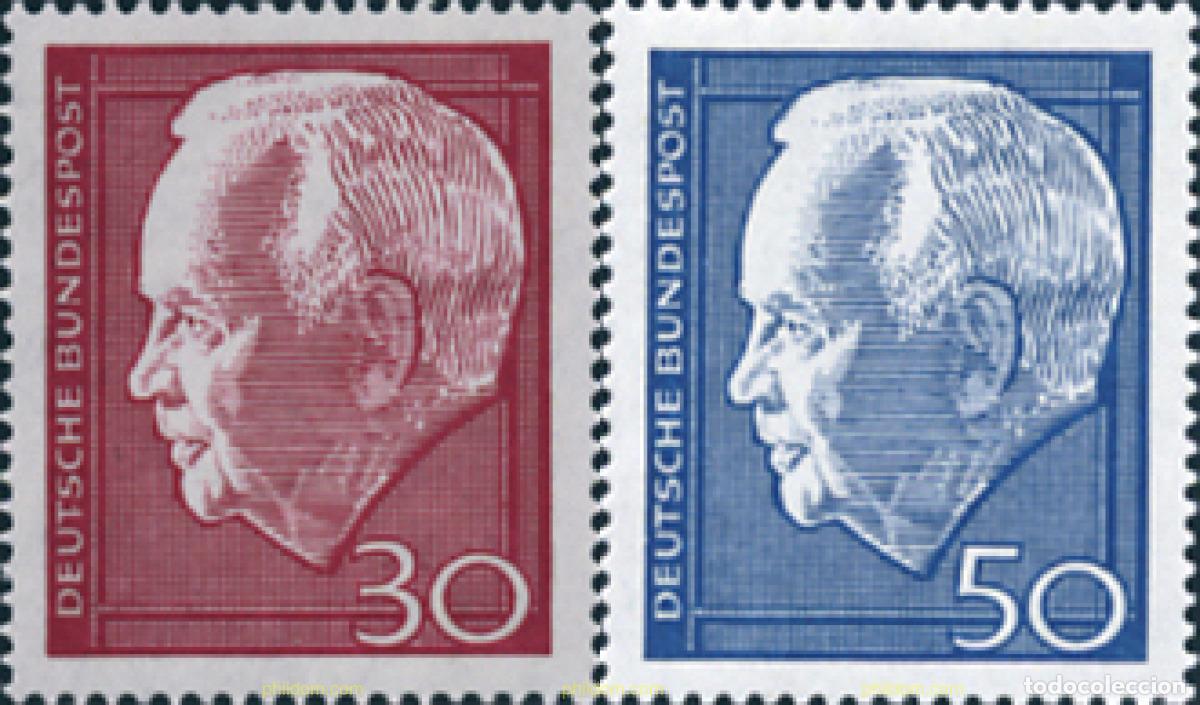 Sellos: 150127 MNH ALEMANIA FEDERAL 1967 PRESIDENTE LUBKE