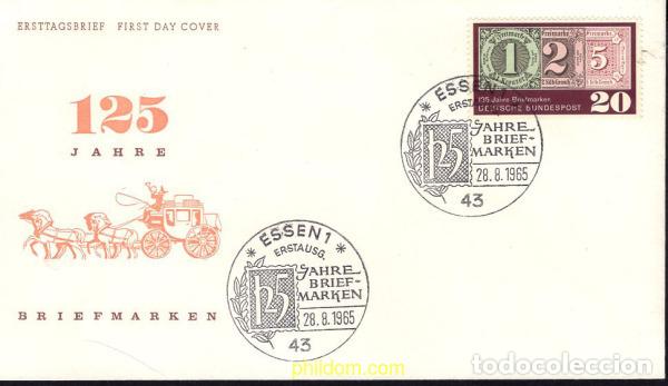 Sellos: 678311 MNH ALEMANIA FEDERAL 1965 125 ANIVERSARIO DEL SELLO