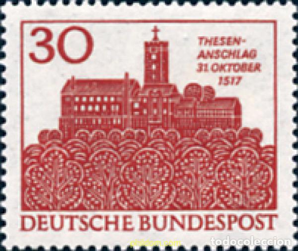 Stamps: 150128 MNH ALEMANIA FEDERAL 1967 450 ANIVERSARIO DE LA REFORMA