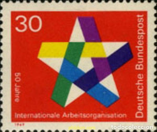 Briefmarken: 150141 MNH ALEMANIA FEDERAL 1969 50 ANIVERSARIO DE LA ORGANIZACION INTERNACIONAL DEL TRABAJO