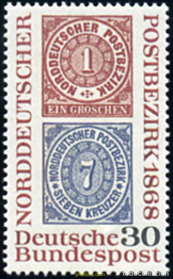 Briefmarken: 150136 MNH ALEMANIA FEDERAL 1968 CENTENARIO DEL SELLO DE ALEMANIA DEL NORTE