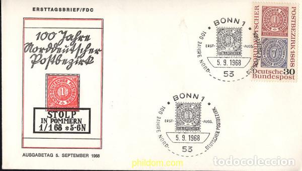 Briefmarken: 680849 MNH ALEMANIA FEDERAL 1968 CENTENARIO DEL SELLO DE ALEMANIA DEL NORTE