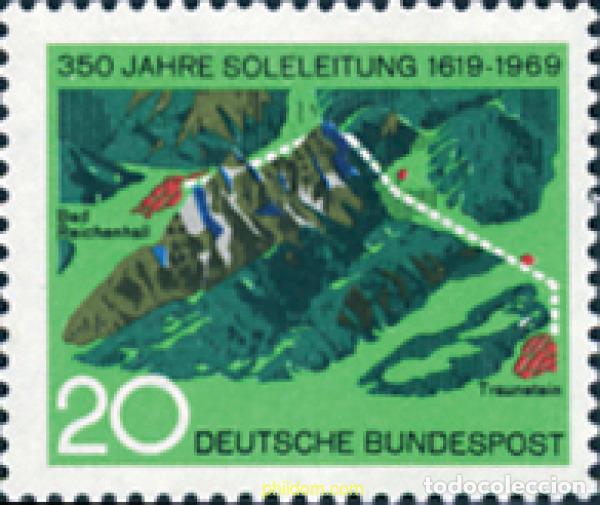 Timbres: 150148 MNH ALEMANIA FEDERAL 1969 350 ANIVERSARIO DEL CONDUCTO DE AGUA SALADA ENTRE BAD REICHENHALL