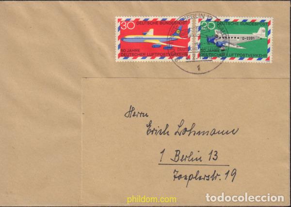 Sellos: 576875 MNH ALEMANIA FEDERAL 1969 50 ANIVERSARIO DEL SERVICIO POSTAL AEREO