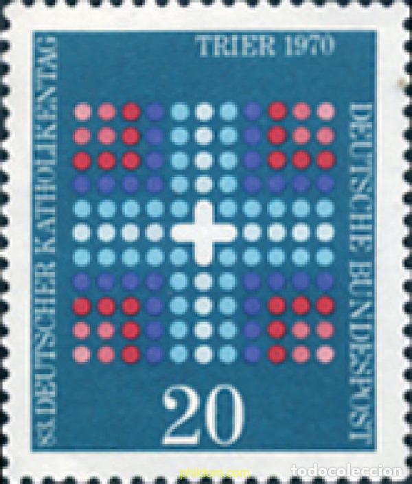 Sellos: 150161 MNH ALEMANIA FEDERAL 1970 DIA DE LOS CATOLICOS ALEMANES