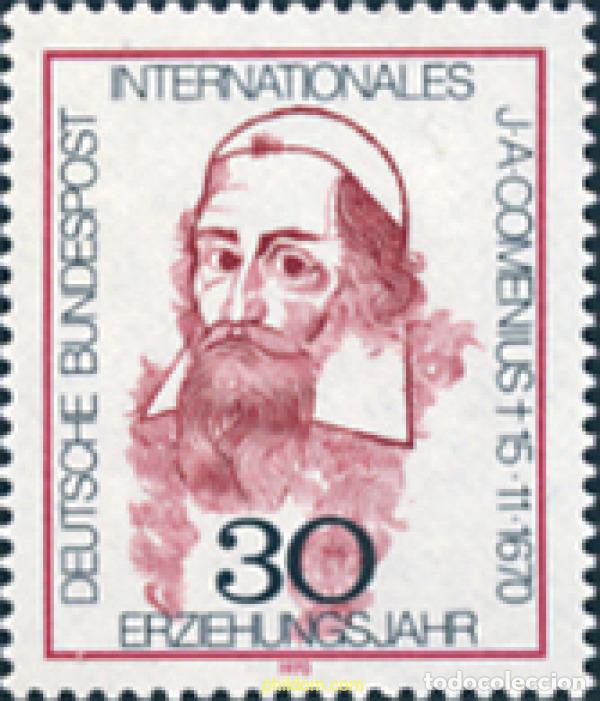 Sellos: 150166 MNH ALEMANIA FEDERAL 1970 3 CENTENARIO DE LA MUERTE DE J. A. COMENIUS