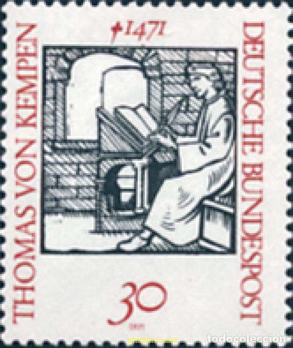 Sellos: 150172 MNH ALEMANIA FEDERAL 1971 500 ANIVERSARIO DE LA MUERTE DE THOMAS VON KEMPEN