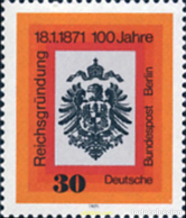 Sellos: 150168 MNH ALEMANIA FEDERAL 1971 CENTENARIO DE LA FUNDACION DEL IMPERIO ALEMAN
