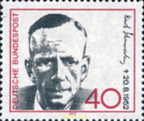 Sellos: 150188 MNH ALEMANIA FEDERAL 1972 20 ANIVERSARIO DE LA MUERTE DE KURT SCHUMACHER