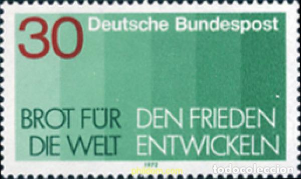Sellos: 150194 MNH ALEMANIA FEDERAL 1972 CAMPA&Ntilde;A CONTRA EL HAMBRE
