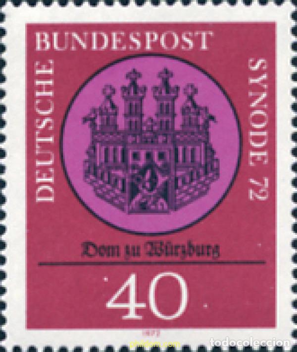 Sellos: 150195 MNH ALEMANIA FEDERAL 1972 SINODO 72. CATEDRAL DE W&Uuml;RZBURG