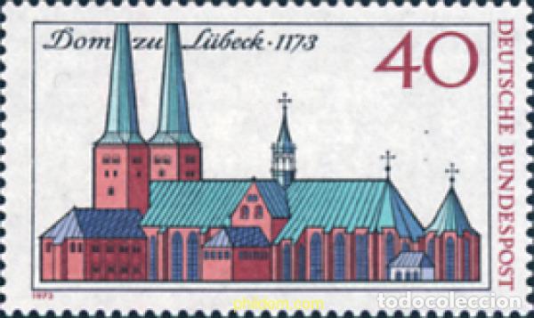 Sellos: 150204 MNH ALEMANIA FEDERAL 1973 8 CENTENARIO DE LA CATEDRAL DE L&Uuml;BECK