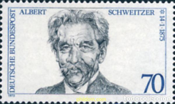 Sellos: 150225 MNH ALEMANIA FEDERAL 1975 CENTENARIO DEL NACIMIENTO DE ALBERT SCHWEITZER