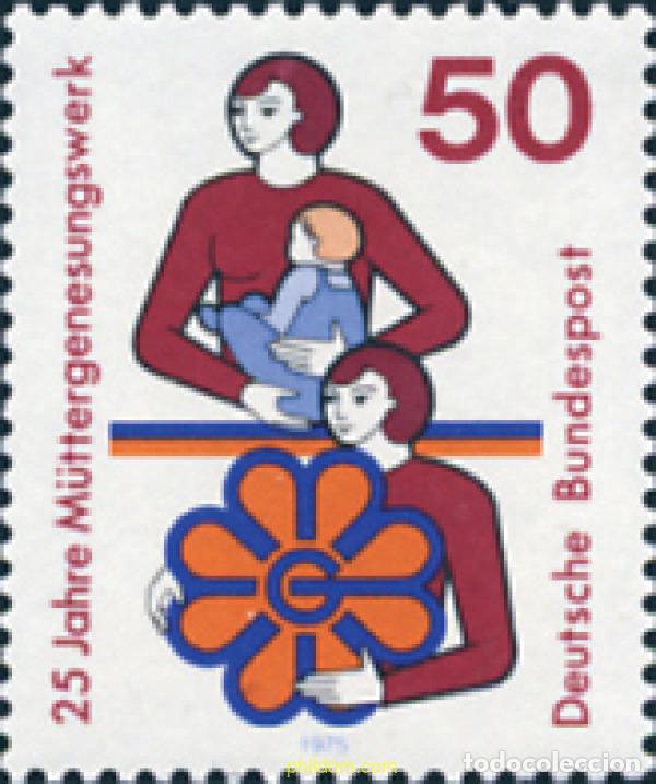 Sellos: 150226 MNH ALEMANIA FEDERAL 1975 25 ANIVERSARIO DE LA FUNDACION DE ASISTENCIA A LAS MADRES