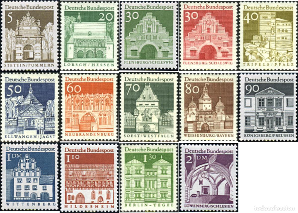 Sellos: 311253 MNH ALEMANIA FEDERAL 1966 EDIFICIOS HISTORICOS
