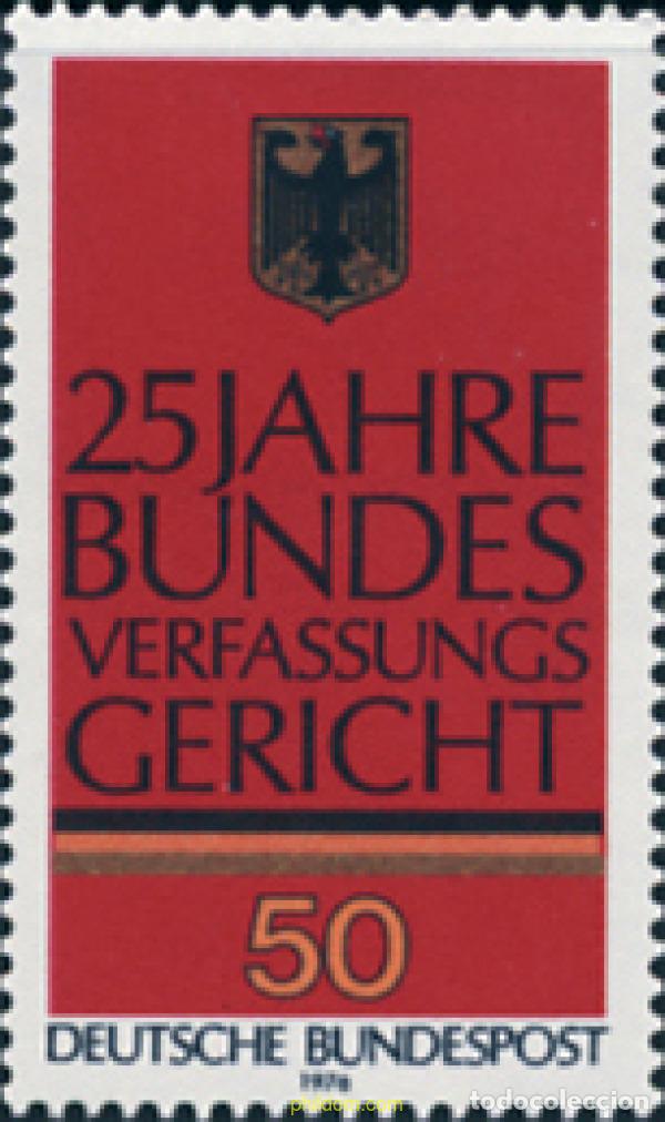 Sellos: 150243 MNH ALEMANIA FEDERAL 1976 25 ANIVERSARIO DE LA CORTE CONSTITUCIONAL FEDERAL