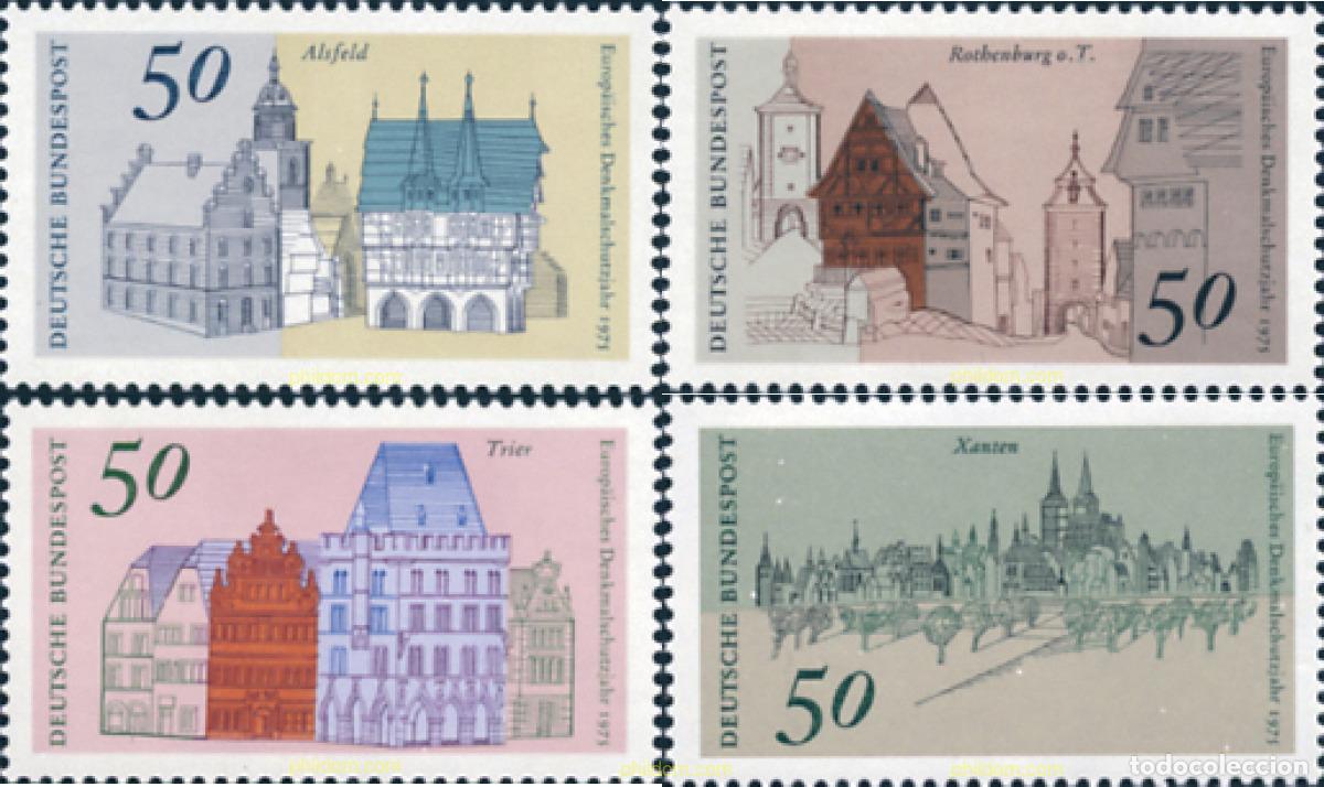 Sellos: 150235 MNH ALEMANIA FEDERAL 1975 A&Ntilde;O EUROPEO DEL PATRIMONIO ARQUITECTONICO