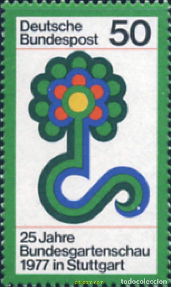 Sellos: 150255 MNH ALEMANIA FEDERAL 1977 25 ANIVERSARIO DE LA EXPOSICION FEDERAL DE HORTICULTURA