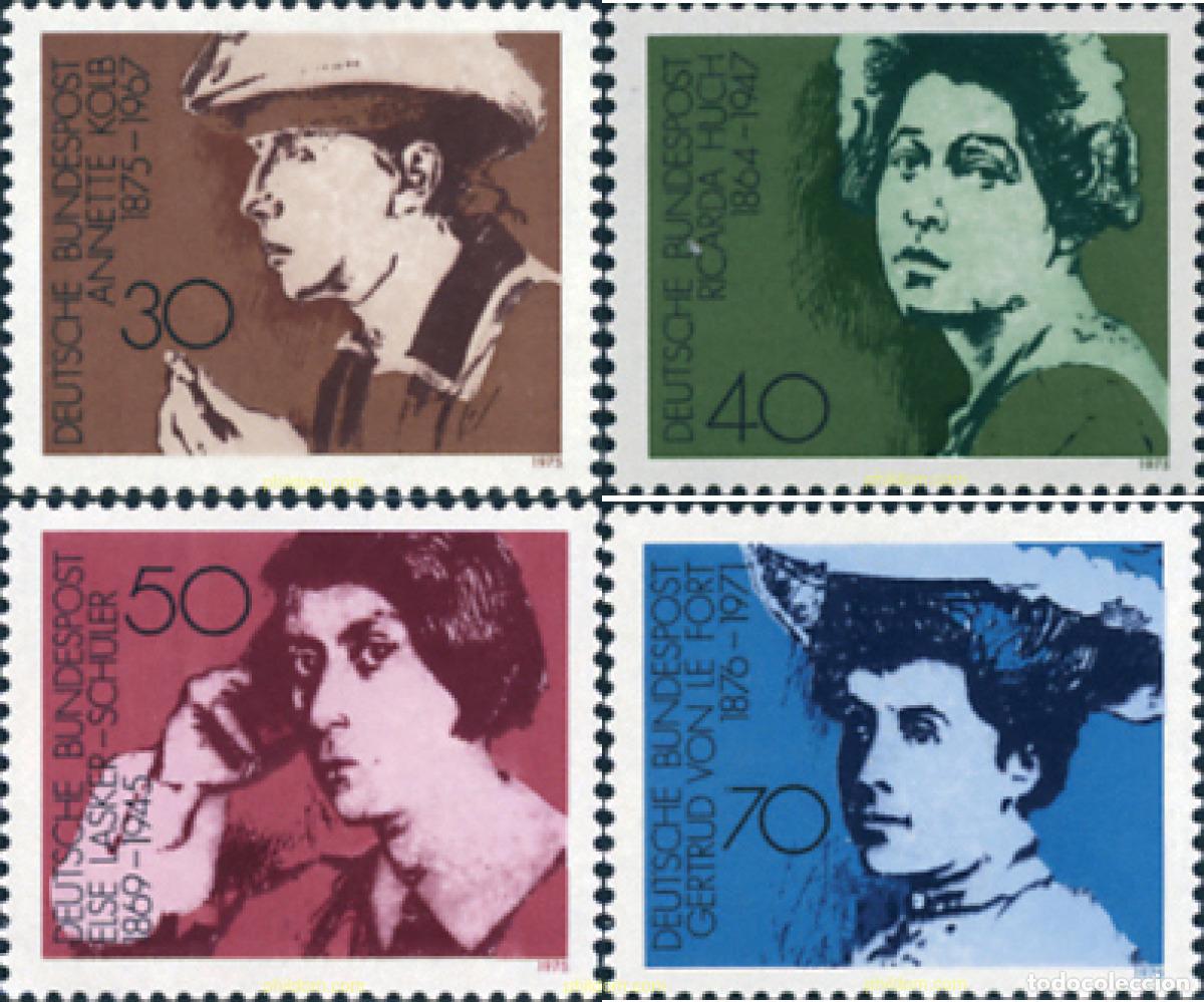 Sellos: 150224 MNH ALEMANIA FEDERAL 1975 MUJERES CELEBRES