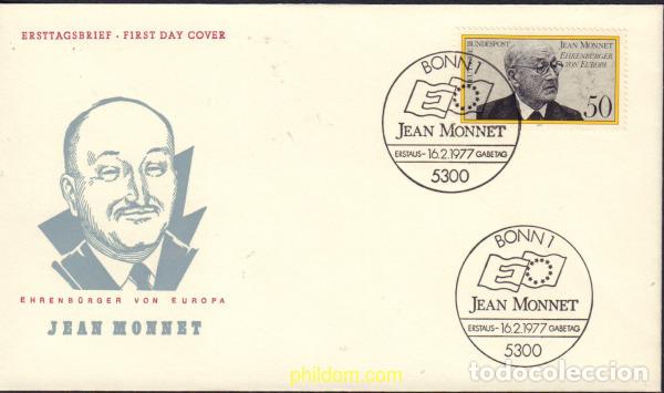 Sellos: 447665 MNH ALEMANIA FEDERAL 1977 EN HONOR AL POLITICO JEAN MONET