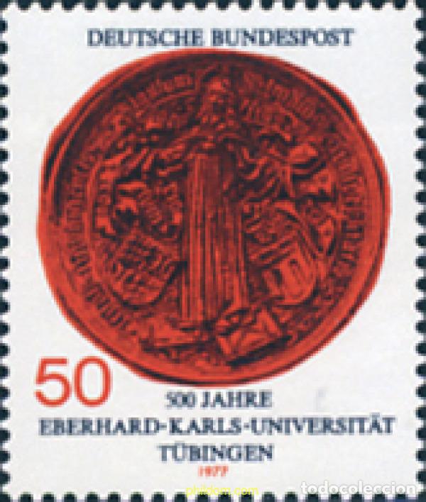 Sellos: 150265 MNH ALEMANIA FEDERAL 1977 500 ANIVERSARIO DE LA UNIVERSIDAD DE T&Uuml;BINGEN