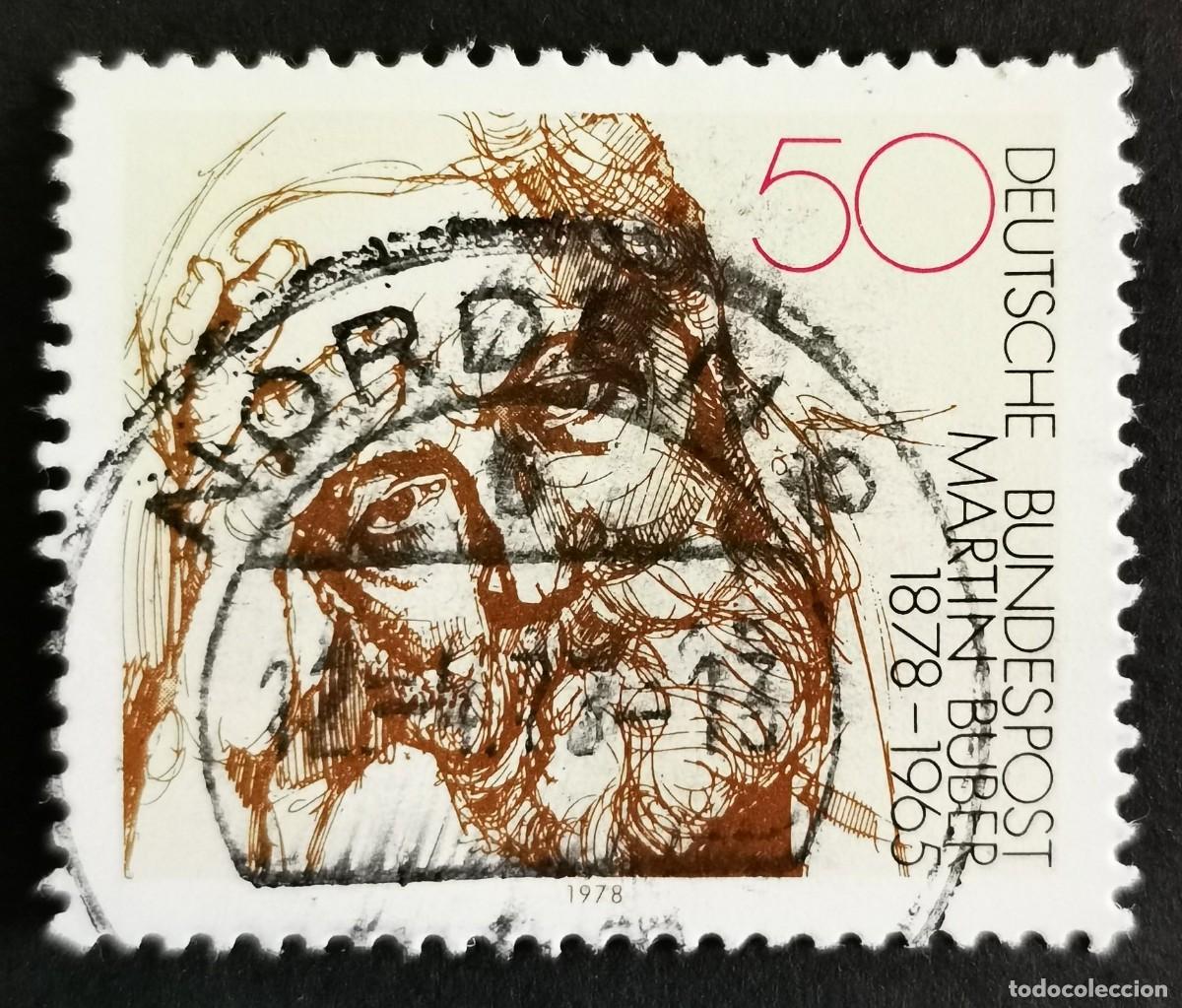 Sellos: Sello Alemania R. Federal 1978, Mart&iacute;n Buber (1878-1965), 50 Pf. Michel: DE 962