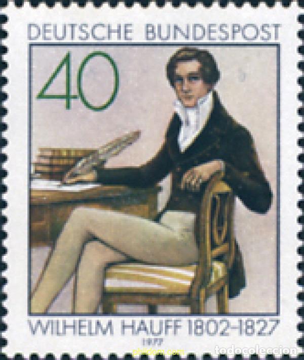 Sellos: 150269 MNH ALEMANIA FEDERAL 1977 150 ANIVERSARIO DE LA MUERTE DEL ESCRITOR WILHELM HAUFF