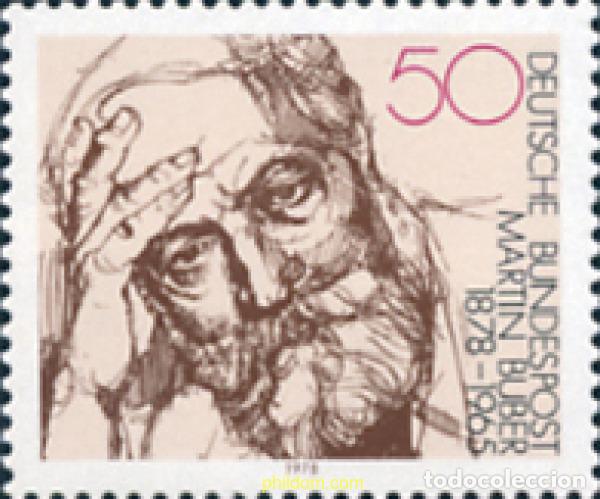 Sellos: 150271 MNH ALEMANIA FEDERAL 1978 CENTENARIO DEL NACIMIENTO DE MARTIN BUBER