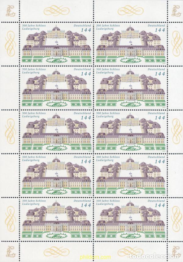Sellos: 145605 MNH ALEMANIA FEDERAL 2004 300 ANIVERSARIO DEL CASTILLO DE LUDWIGSBURG