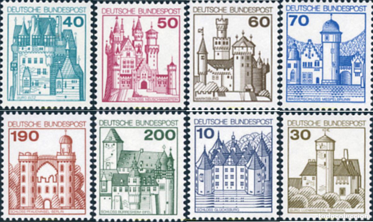 Francobolli: 145387 MNH ALEMANIA FEDERAL 1977 CASTILLOS