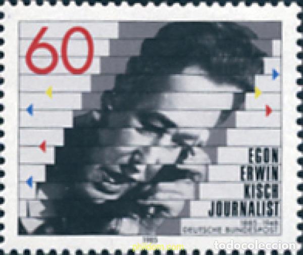 Sellos: 150296 MNH ALEMANIA FEDERAL 1985 CENTENARIO DEL NACIMIENTO DE EGON ERWIN KISCH