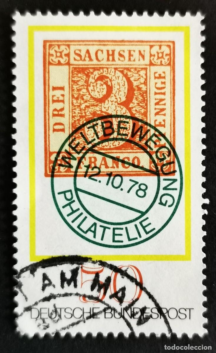 Sellos: Sello Alemania R. Federal 1978, D&iacute;a del Sello Sello de Sajonia de 1850, 3 pf., 50 Pf. Michel: DE 981