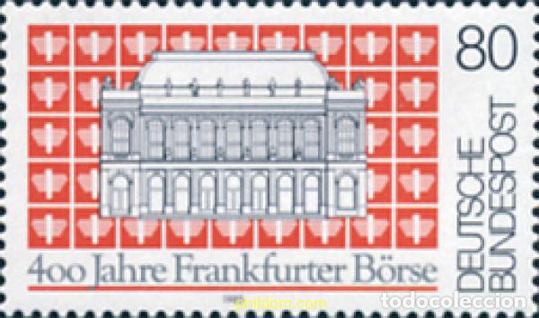 Sellos: 150301 MNH ALEMANIA FEDERAL 1985 400 ANIVERSARIO DE LA BOLSA DE FRANKFURT