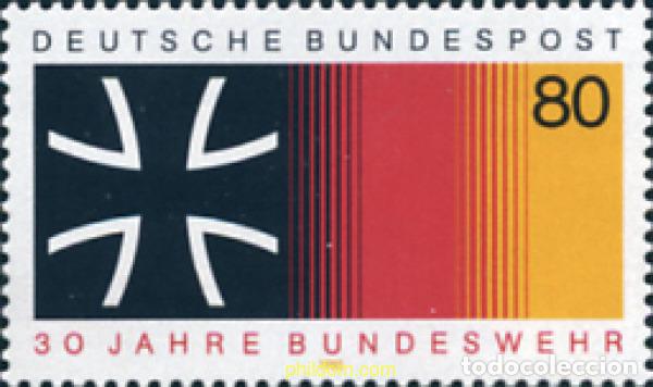 Sellos: 150304 MNH ALEMANIA FEDERAL 1985 PRINCIPIOS DE LA DEMOCRACIA. 30 ANIVERSARIO DEL EJERCITO FEDERAL
