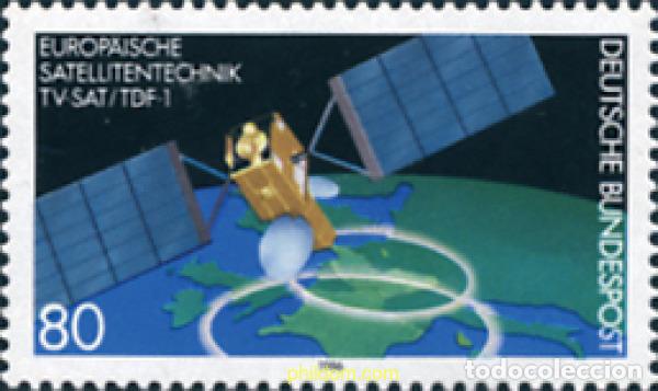 Sellos: 150311 MNH ALEMANIA FEDERAL 1986 SATELITE FRANCO-ALEMAN DE TELEVISION