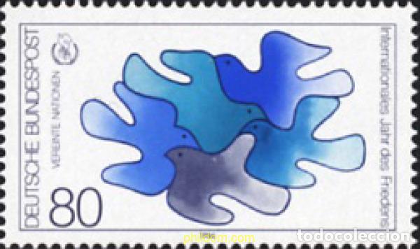 Sellos: 150310 MNH ALEMANIA FEDERAL 1986 A&Ntilde;O INTERNACIONAL DE LA PAZ