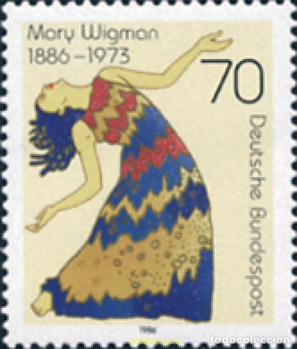 Sellos: 150315 MNH ALEMANIA FEDERAL 1986 CENTENARIO DEL NACIMIENTO DE MARY WIGMAN
