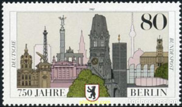 Sellos: 150319 MNH ALEMANIA FEDERAL 1987 750 ANIVERSARIO DE BERLIN