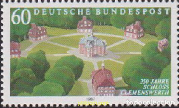 Sellos: 150323 MNH ALEMANIA FEDERAL 1987 250 ANIVERSARIO DEL CASTILLO DE CLEMENSWERTH