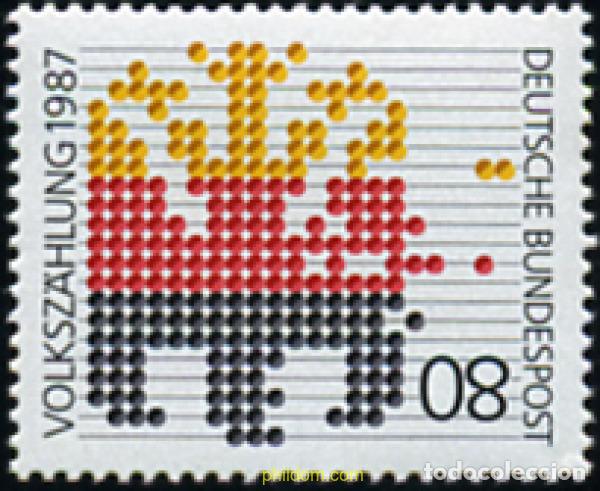 Sellos: 150322 MNH ALEMANIA FEDERAL 1987 CENSO DE LA POBLACION