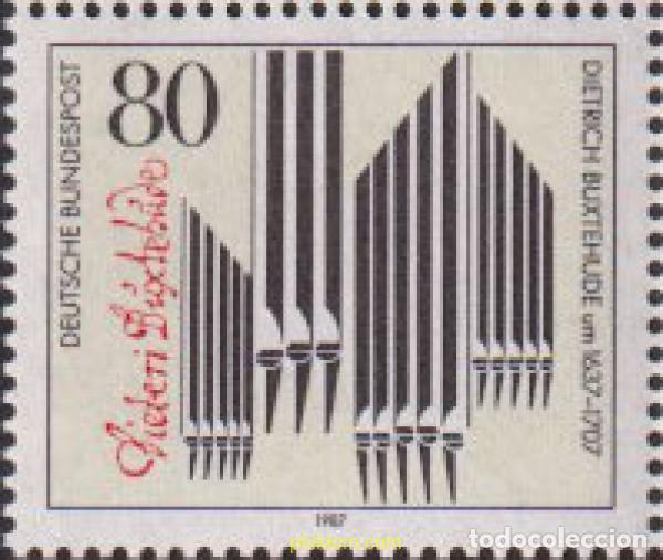 Sellos: 150328 MNH ALEMANIA FEDERAL 1987 350 ANIVERSARIO DEL NACIMIENTO DEL COMPOSITOR DIETRICH BUXTEHUDE